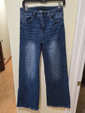 Lucky & Blessed Dark Wash Wide Leg Jeans